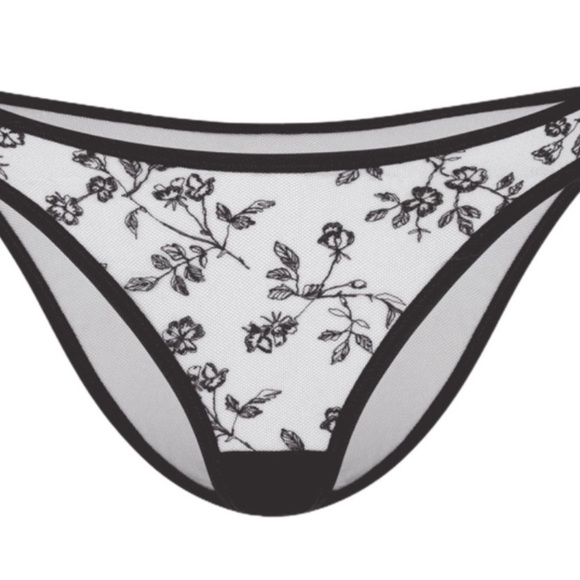 NWT Agent Provocateur Black Lace Panty Knickers AP4 Size 8 B003 - Picture 2 of 7